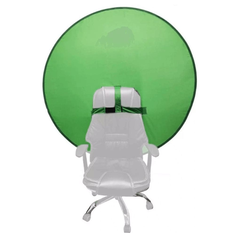 Rebatedor chroma key background verde 140cm fixador cadeira