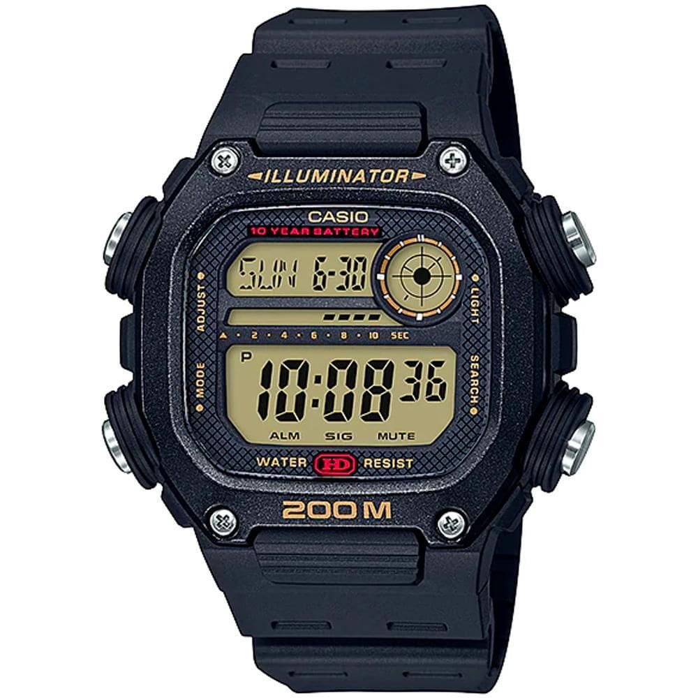 Relógio masculino casio a prova d`agua dw-291h-9avdf