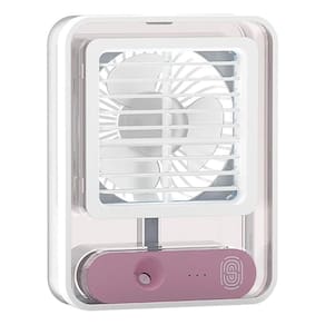 Mini ventilador umidificador 3 velocidades usb