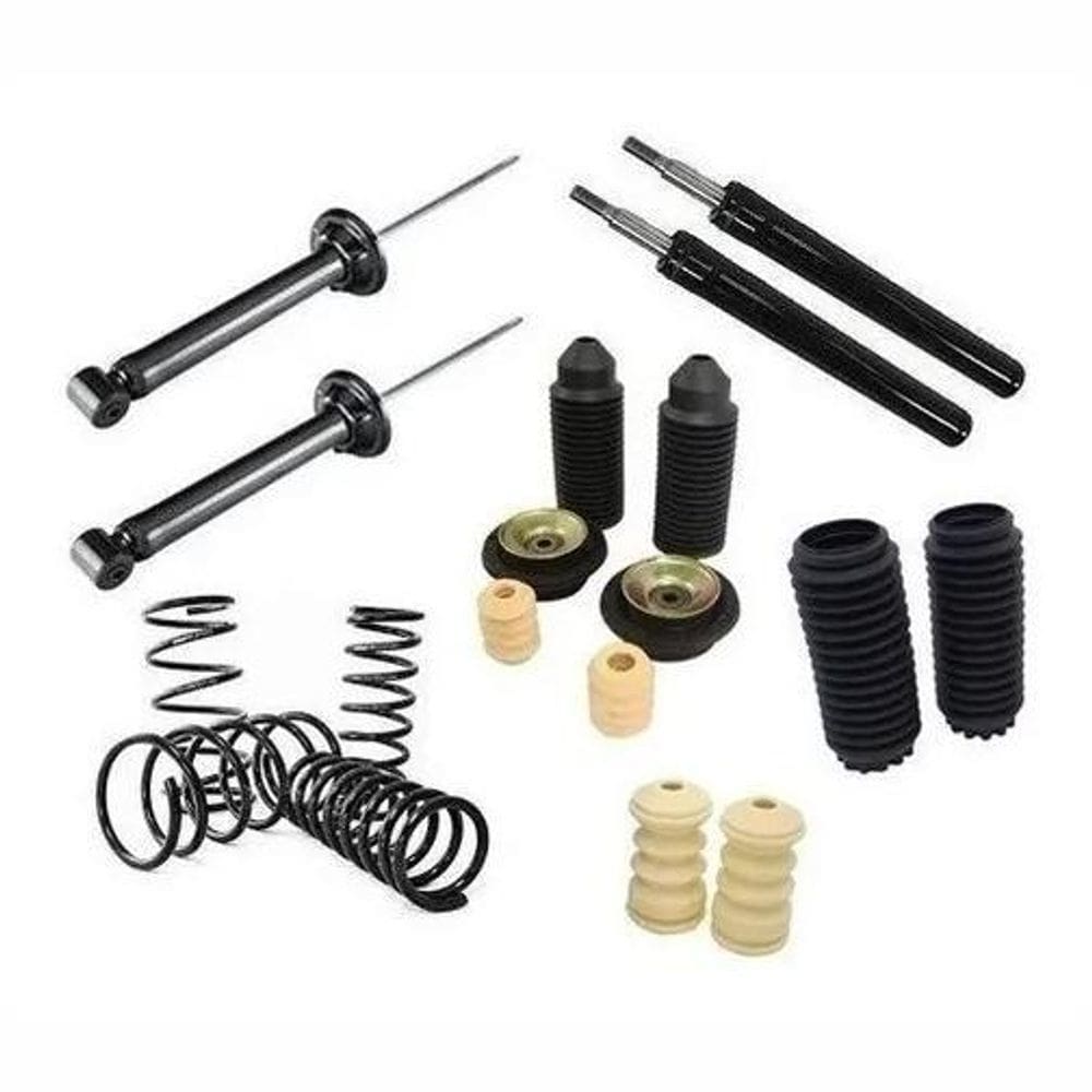 4 amortecedores 4 molas 4 batentes gol g3