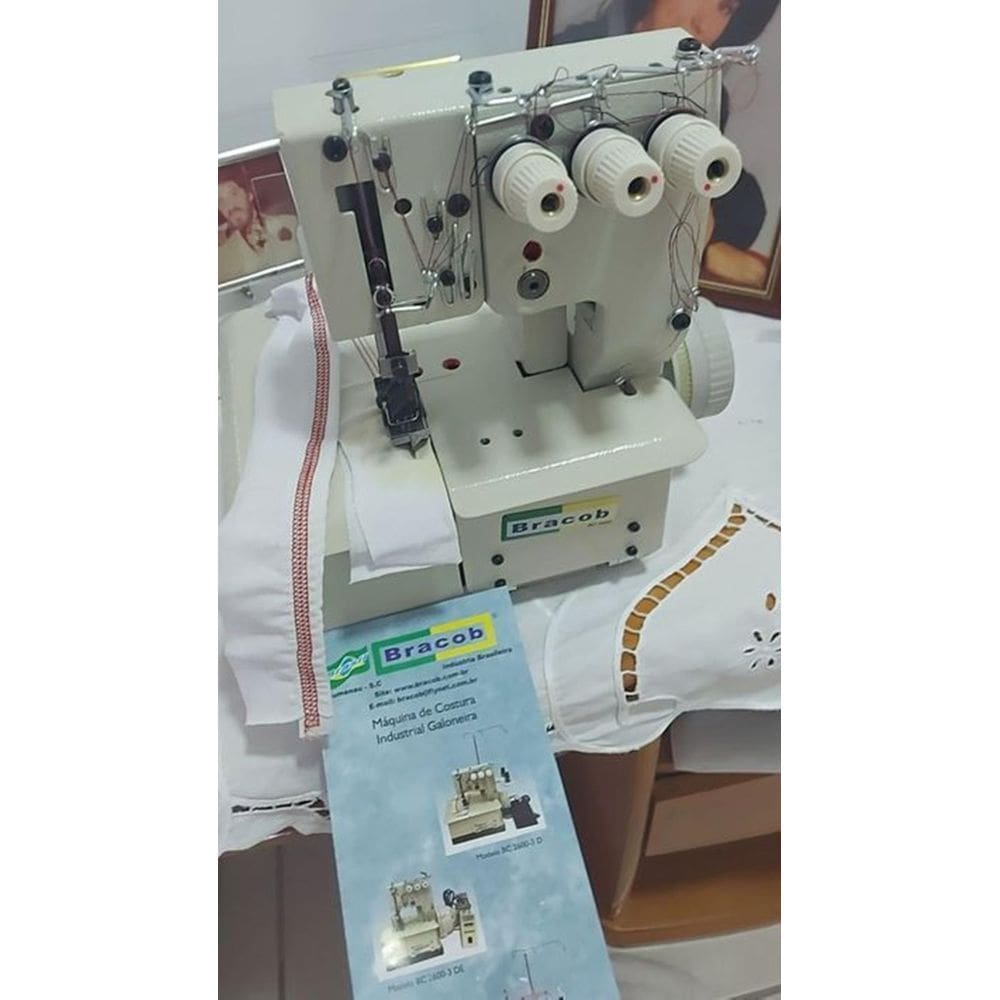 Galoneira Semi Industrial Bracob3 Agulhas 220V+ Base+Vies
