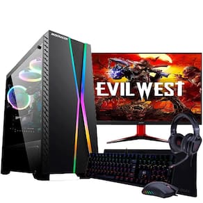 Pc gamer ryzen 5 5600g 8gb ram ddr4 ssd 480gb monitor 27``