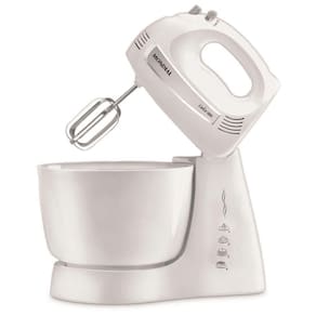 Batedeira de bolo mondial cake inox branca 500w turbo 220v
