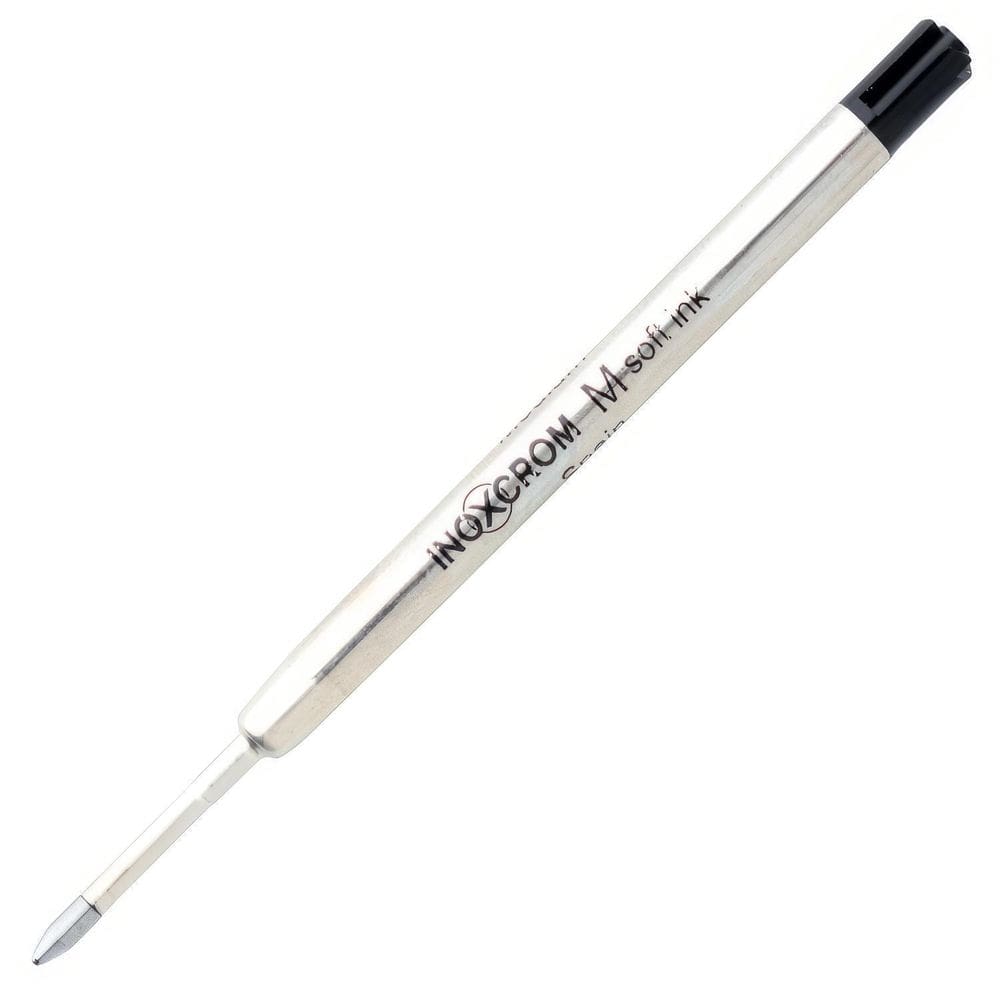 Carga Caneta Esferográfica Inoxcrom Soft Preta Universal M