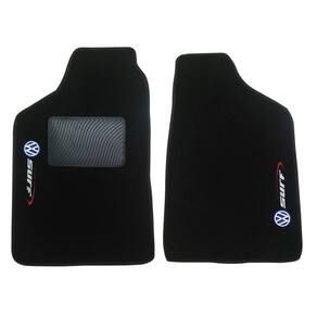 Kit tapete carpete volkswagen saveiro surf 2011-2015 preto