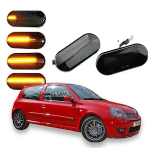 Par de pisca seta sequencial renault clio dinâmica luz led