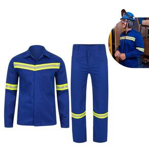 Conjunto Uniforme EPI Faixa Refletiva Nr10 Segurança do Trabalho Obra Serviço Construção Mecanico Eletricista