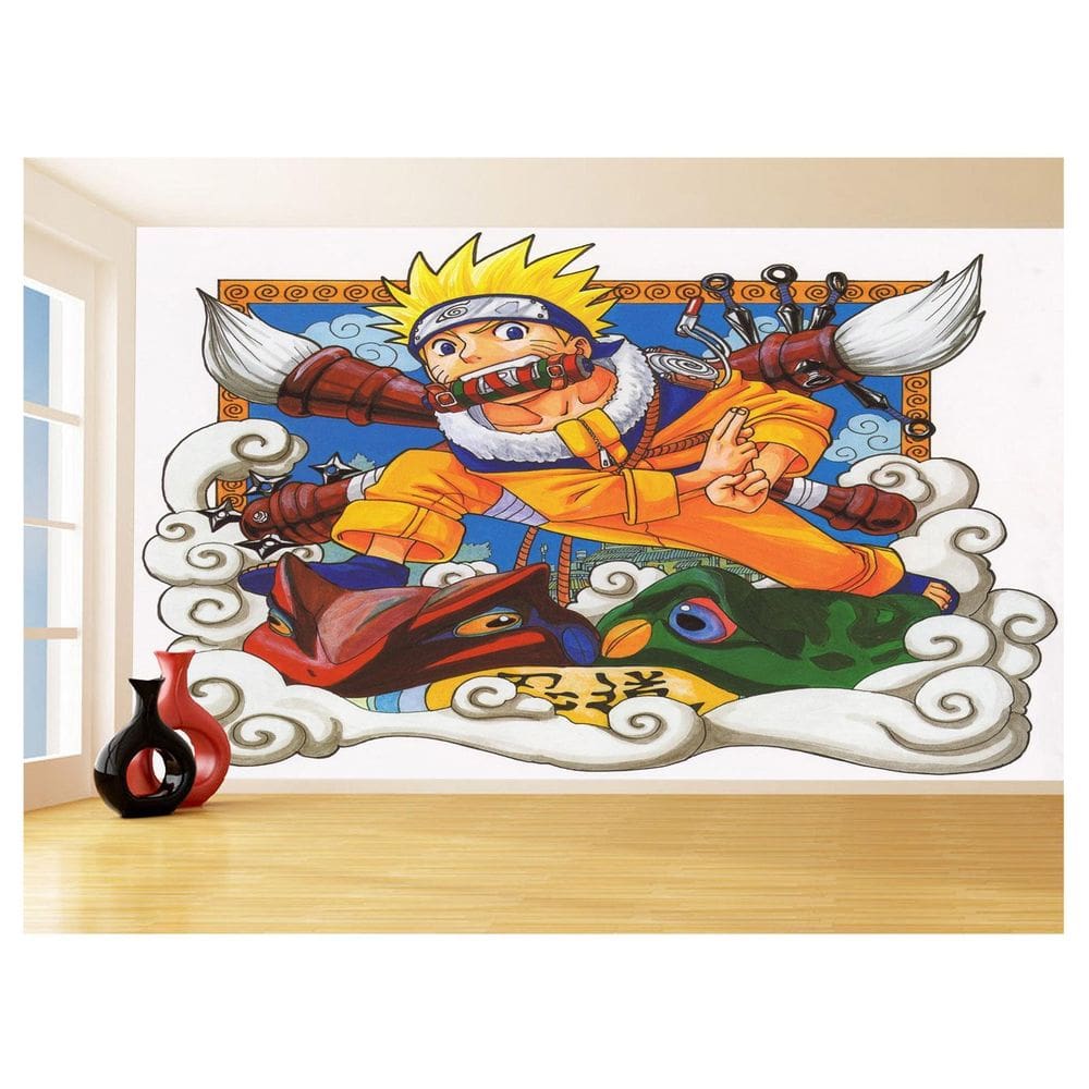 Papel De Parede Anime Naruto Mangá Desenho Art 3,5M Nrt02