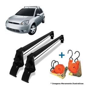Rack Teto + 2 Cintas Ford Fiesta Rocam Ano 02/14 Sedan /