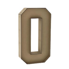 Número 0 letra caixa grande mdf 60cm de altura decoração