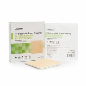 Curativo de espuma de silicone bronzeado 1 cada por McKesson (pacote com 6)
