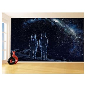 Papel De Parede 3D Espaço Estrelas Astronauta 3,5M Nsp88