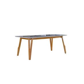 Mesa de Jantar com Vidro Madeira Maciça - Siena-2,0x1,0m - Art Salas