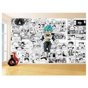 Papel De Parede Dragon Ball Vegeta Anime Blue 3,5M Dbz687