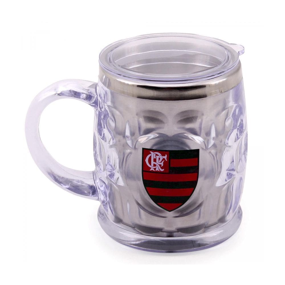 Caneca térmica com tampa 500ml cristal