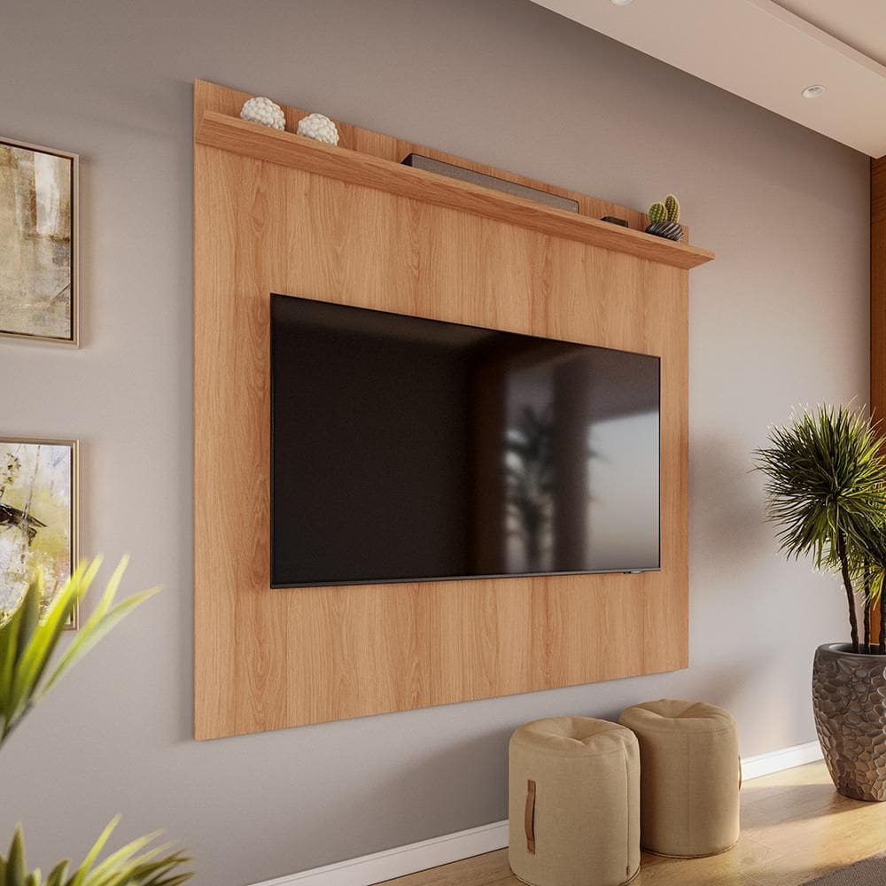 Painel Para Tv Até 70 Polegadas Sevilla 183cm Jequitibá