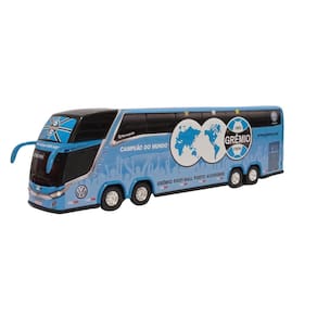 Brinquedo ônibus miniatura grêmio 2 andares