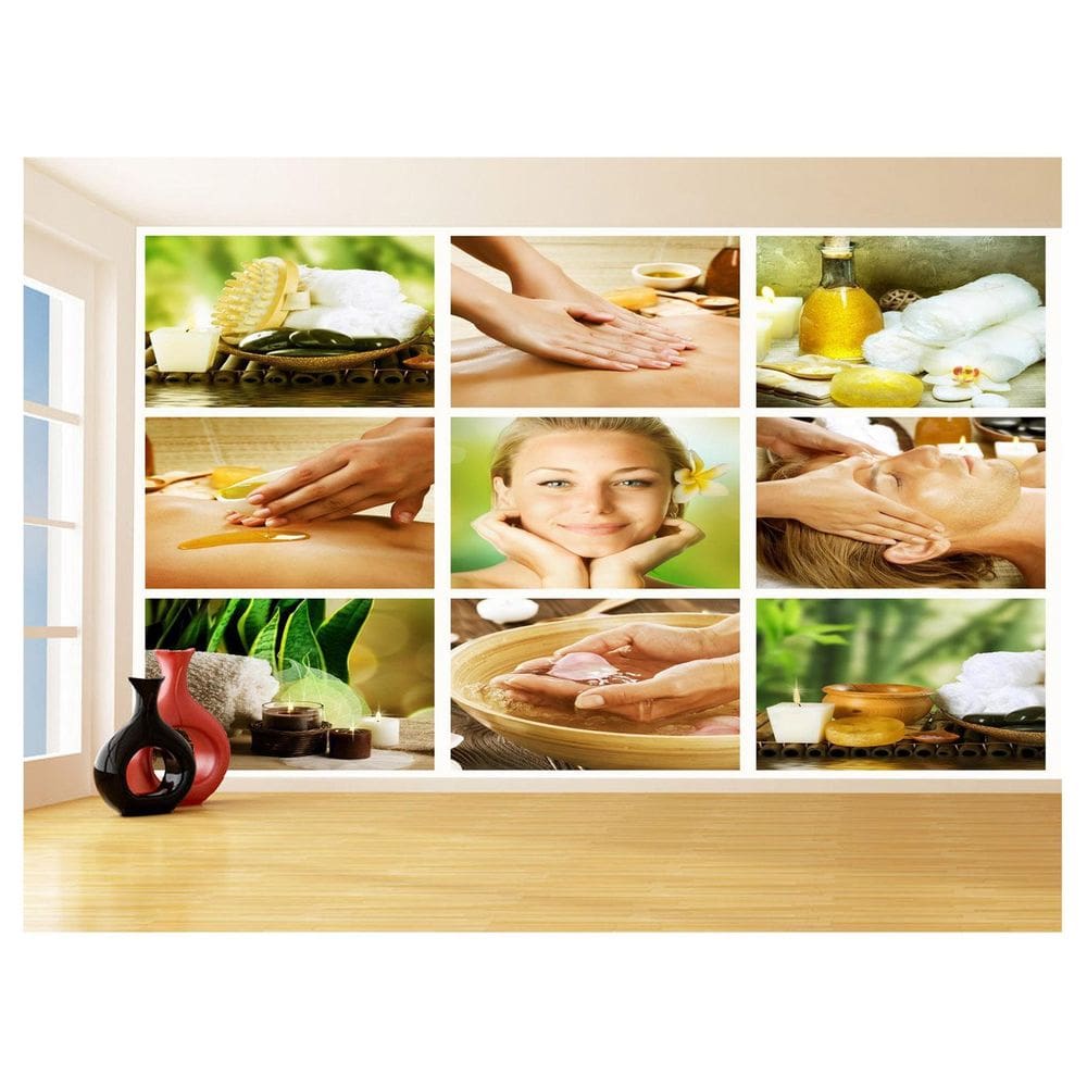 Papel De Parede 3D Relax Spa Massagem Estética 3,5M Rlx093