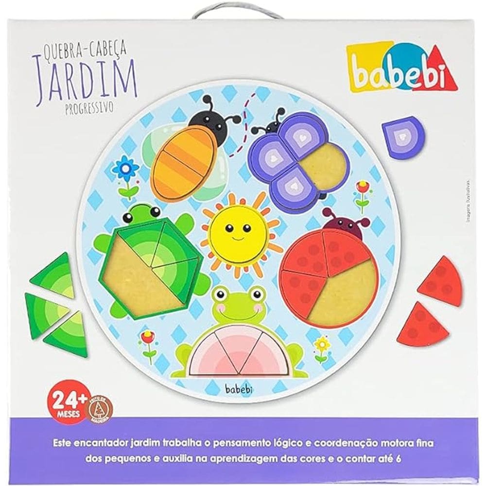 Quebra-cabeça Progressivo Jardim
