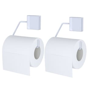 Kit 2 Suportes para Papel Higiênico Aço Exclusive Branco - DiCarlo