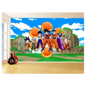Papel De Parede Dragon Ball Goku Vegeta Anime 3,5M Dbz438