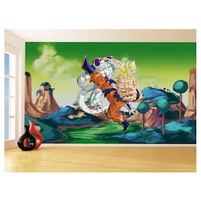Papel De Parede Dragon Ball Goku Vegeta Anime 3,5M Dbz328