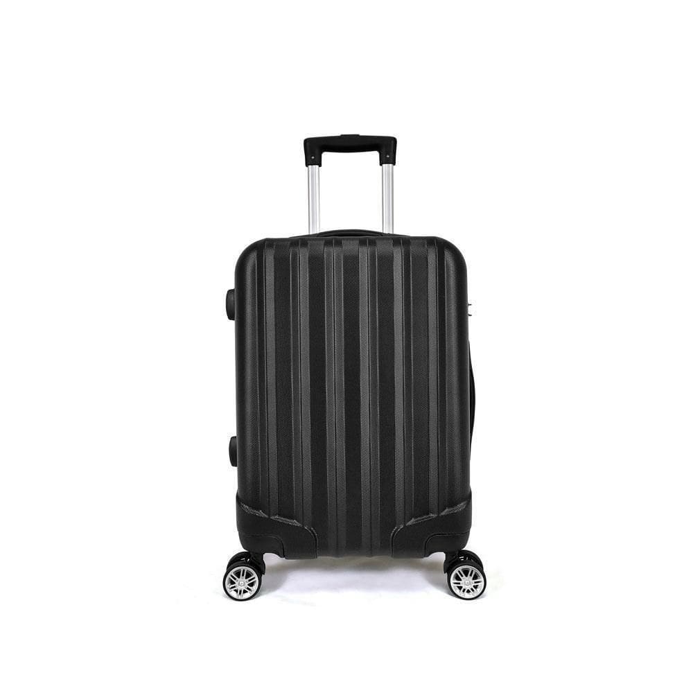 Mala De Bordo Abs 4 Rodas Action Fortt Preta - Mab02-pt