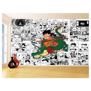 Papel De Parede Dragon Ball Goku Página Manga 3,5M Dbz633