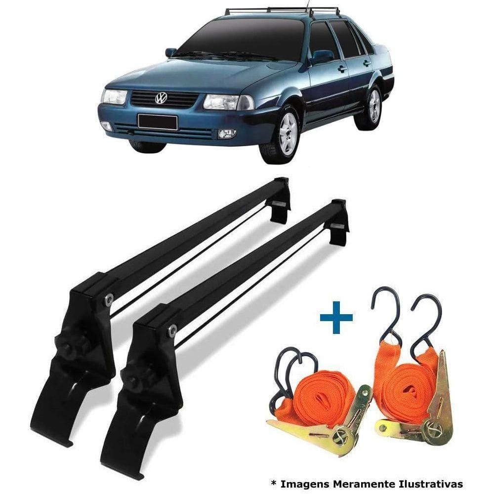 Rack De Teto Bagageiro + 2 Cintas Santana Ano 98/06
