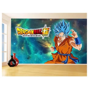 Papel De Parede 3D Dragon Ball Goku Vegeta Anime 3,5M Dbz07