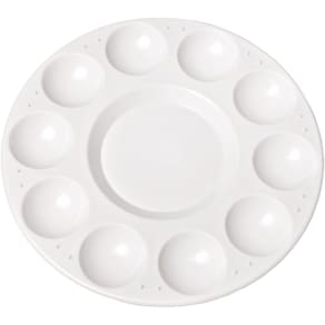 Paleta para pintura gode plast. redondo17cm 10 cavidades