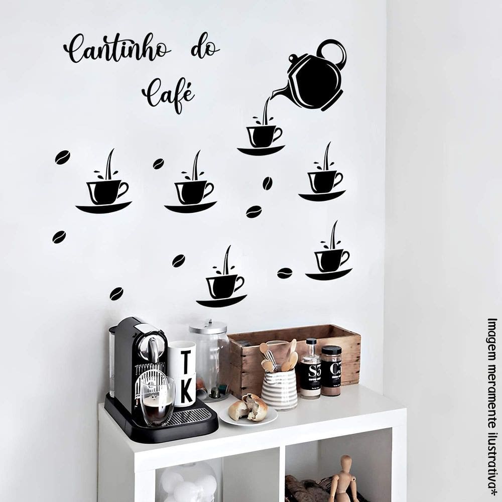 Adesivo De Parede Cantinho Do Café