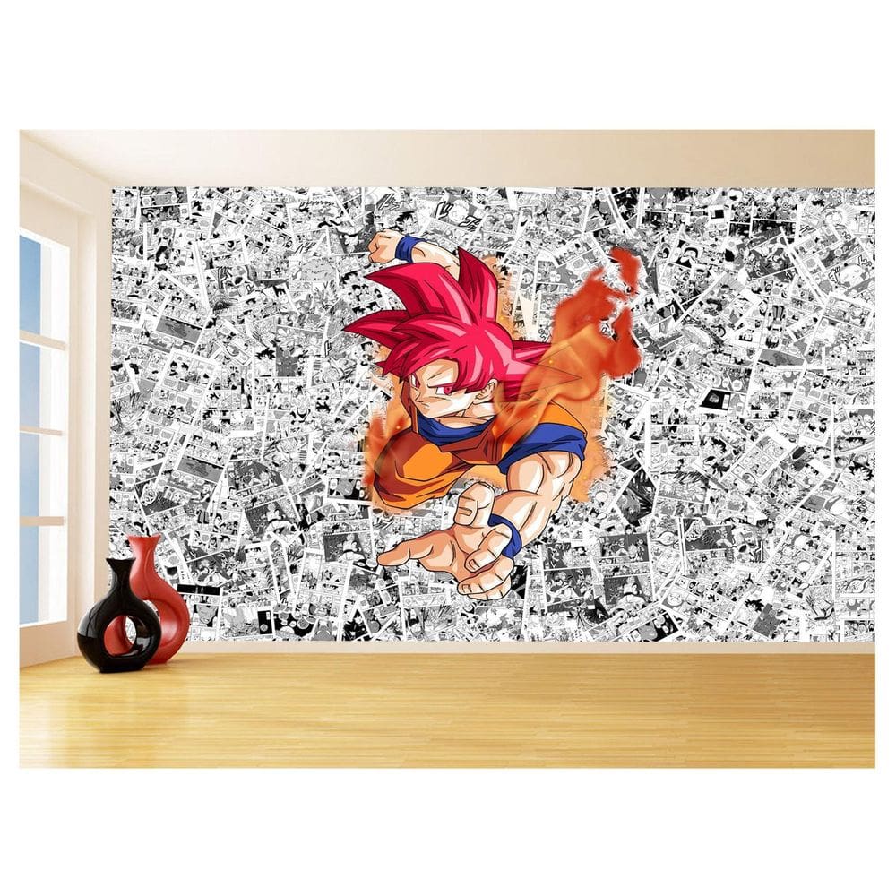 Papel De Parede Dragon Ball Goku Página Manga 3,5M Dbz555