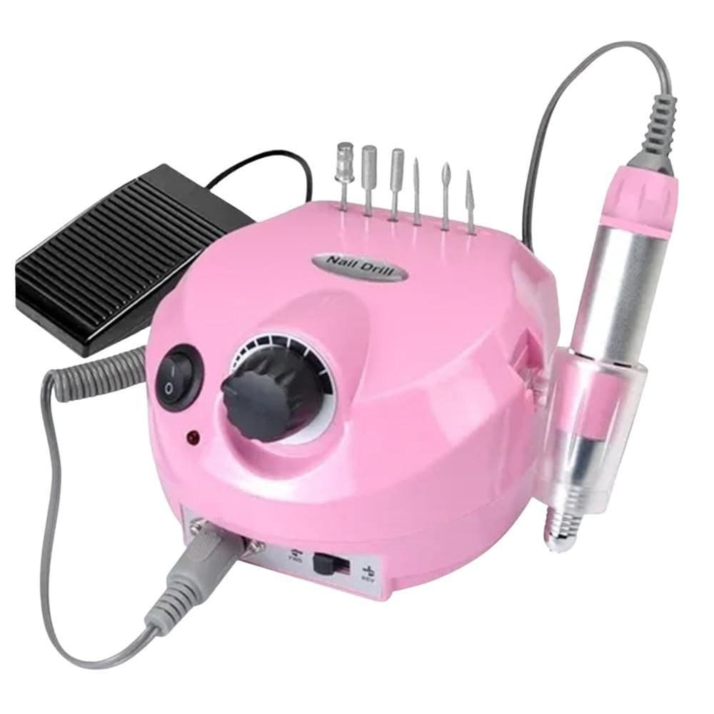 Lixa eletrica nail dril bivolt 30.000 rpm drill porquinho