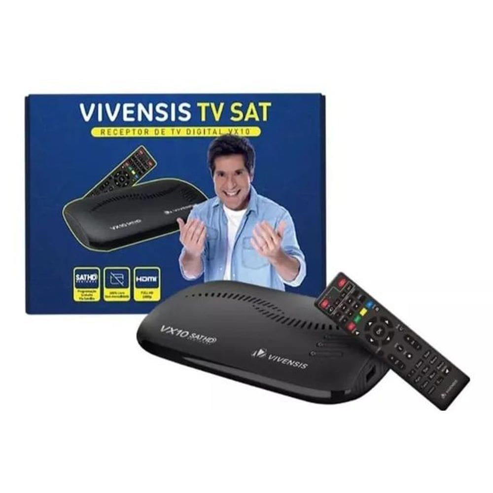 Vivensis Vx10 Hd Parabólica Livre Sky B1 E Claro D2