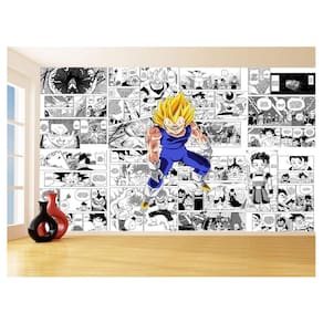Papel De Parede 3D Dragon Ball Vegeta Anime 3,5M Dbz688