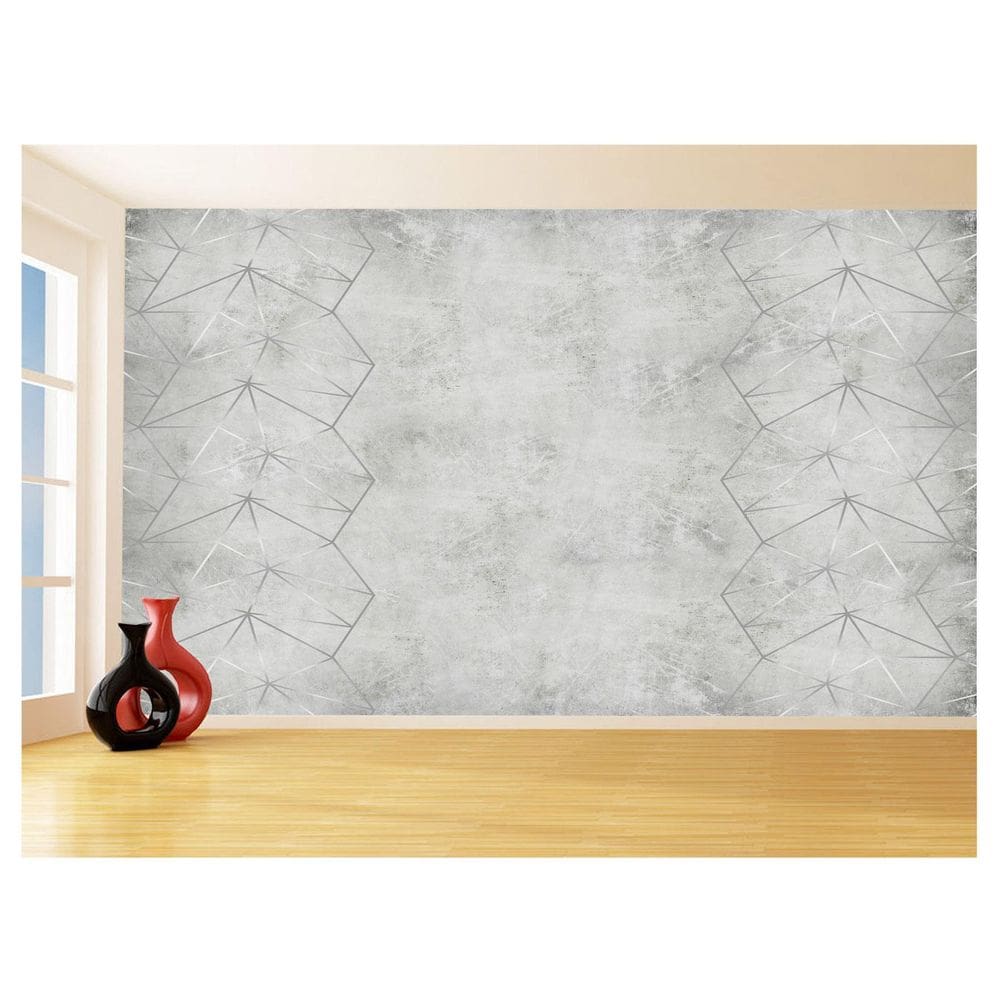 Papel De Parede Concreto Queimado Listra Risco 3,5M Kkt27