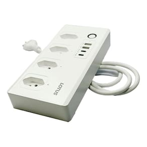 Plug Multiplo De Tomada Inteligente Zigbee - Branco 20/1