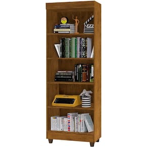 Estante Multiuso Livreiro Aspen J&A Móveis com 05 prateleiras – Jequitíba