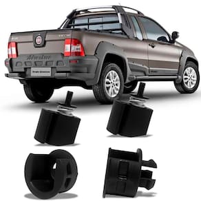 Kit Buchas Reparo Para Dobradiça Da Tampa Caçamba Strada 2008 2009 2010 2011 2012 2013 - Bucha Metal