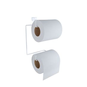 Suporte Duplo Papel Higiênico Para Caixa Acoplada Aço Branco - DiCarlo