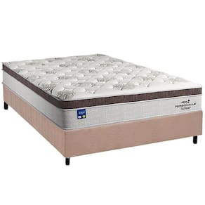 Cama Box Casal: Colchão Molas MasterPocket Ensacadas Plumatex Personalle + Base CRC Suede Clean(138x188)