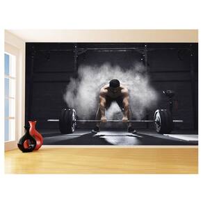 Papel De Parede 3D Academia Exercício Crossfit 3,5M Aca34