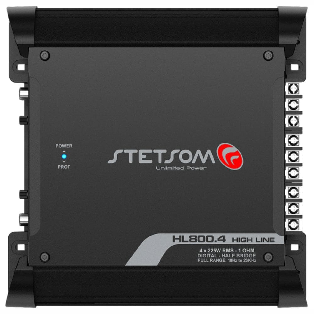 Módulo Amplificador Digital Stetsom HL800.4 Canais - 900 Watts RMS - 1 Ohm