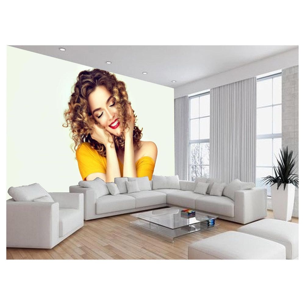 Papel De Parede 3D Salão De Beleza Corte Cabelo 3,5M Slb34