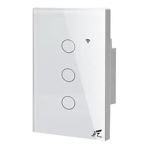 Interruptor Wifi Touch Led 3 Botões Smart Google Alexa