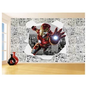 Papel De Parede 3D Heróis Página Quadrinhos Hq 3,5M Nhma240