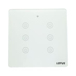 Interruptor Inteligente 6 Botões Zigbee 4X4 - Branco 50/1