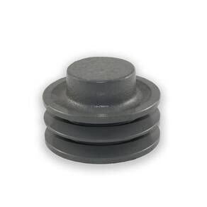 Polia Ferro Fundido Correia V 100mm 2 Canais Perfil A