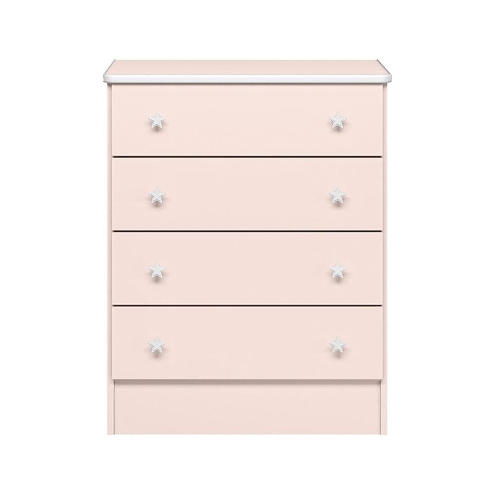Cômoda Infantil 4 Gavetas Doce Sonho - Qmovi